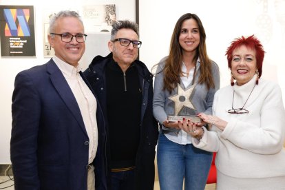 Carlos Burgos, José Luis Cienfuegos, Blanca Jiménez e Isabel Blanco, esta mañana