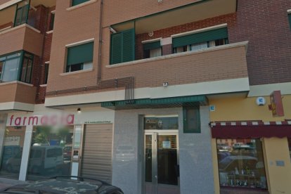 Bloque de Tudela en el que está la vivienda en la que impactó la bala