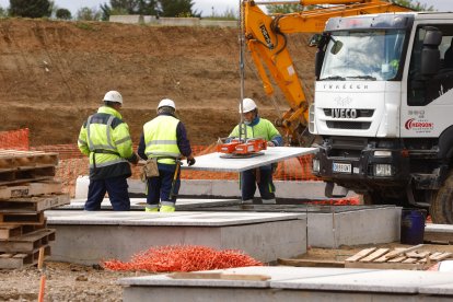 Obras de ampliación del cementerio de Las Contiendas de Valladolid