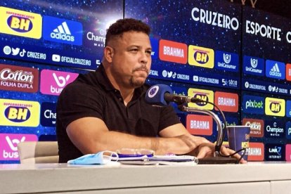 Ronaldo, durante la rueda de prensa.