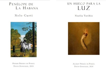Fotomontaje con los dos poemarios