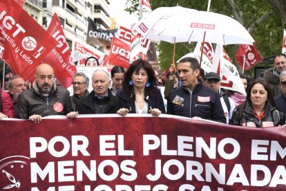 Cabecera de la manifestación del 1 de Mayo. J.M.LOSTAU