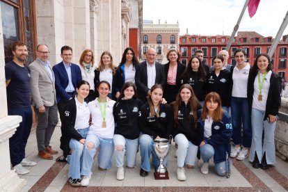 Recepción al Munia Panteras en el Ayuntamiento de Valladolid