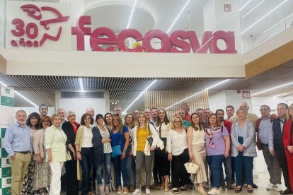 Representantes del comercio de Valladolid en la Asamblea General de Fecosva