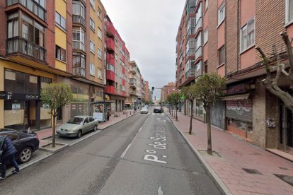 Paseo San Vicente, en el barrio de Las Delicias.