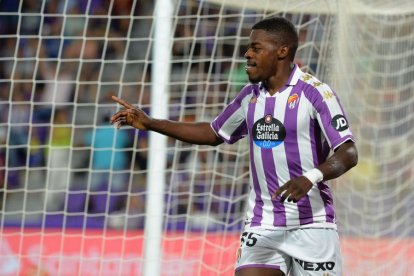 Cédric celebra su gol ante el Sporting.