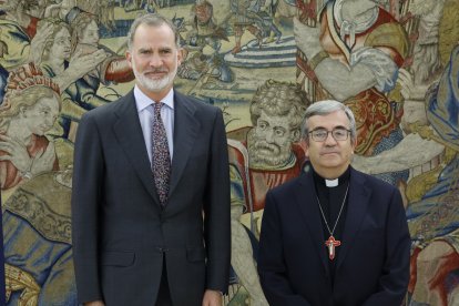 El Rey Felipe VI recibe a Luis Argüello en el palacio de La Zarzuela