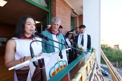 Lidia Mateo en el pregón por las fiestas de San Antonio de Arroyo