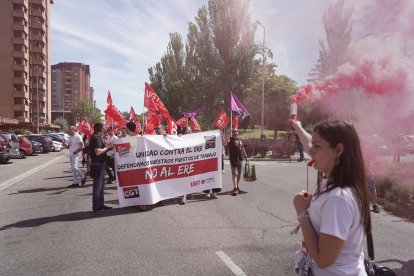 Manifestación de los trabajadores de Intrum