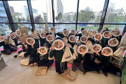 Alumnos participantes en el programa 'Alimentes' de Gadis