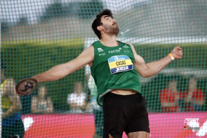 Diego Casas durante un lanzamiento en el campeonato de España en La Nucía