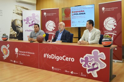 Presentación del partido España-Polonia U18 en Boecillo.