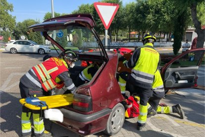 Accidente en Tudela de Duero