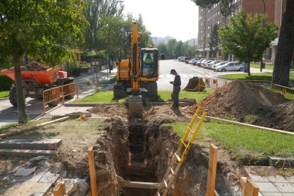 Corte de la calle Mariano García Abril por obras