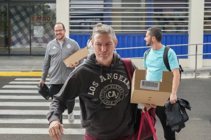 Trabajadores de Bimbo de la planta de Valladolid.