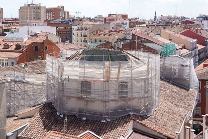 Desplome de la cúpula de la Vera Cruz de Valladolid. ICAL