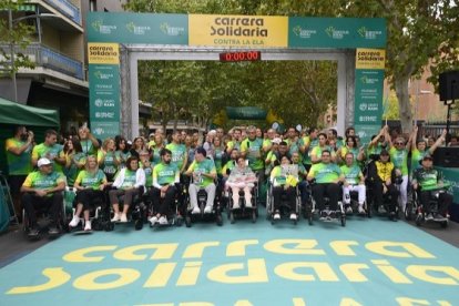 Participantes de la 'Carrera Solidaria Contra la ELA' de Eurocaja Rural