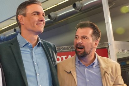 Luis Tudanca y Pedro Sánchez, en una imagen de archivo