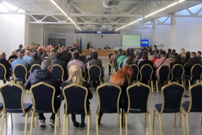 Sala habilitada en la Feria de Valladolid para el 'macrojuicio'.