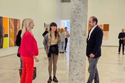 Carvajal, Pan y Hontoria conversan esta mañana en el MPH.