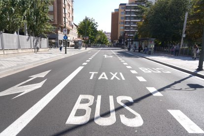 Una imagen de archivo de las inmediaciones de la plaza Poniente, donde se aplicará la ZBE