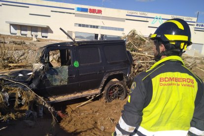 Bomberos de Valladolid en la DANA de Valencia.