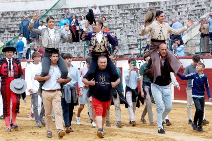 Última corrida de rejones de la Feria y Fiestas de Nuestra Señora de San Lorenzo de Valladolid, el pasado 31 de agosto, con Pablo Hermoso de Mendoza, Lea Vicens y Sergio Pérez de Gregorio. ICAL