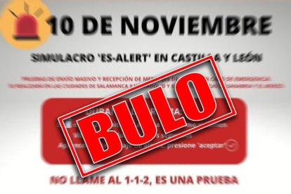 Cartel del bulo del 112 difundido en las redes sociales