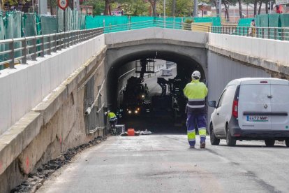 Obras del túnel de Labradores en Valladolid