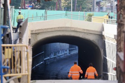 Obras del túnel de Labradores con avenida de Segovia.