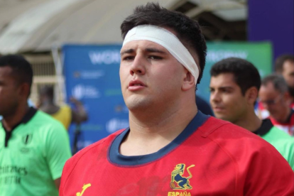 Jacobo Ruiz con la selección española sub-20