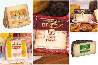 Los quesos galardonador de Entrepinares en 'World Cheese Awards 2024'