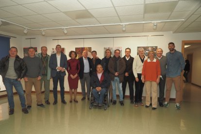 Varios de los protagonistas de ‘Impulsores del Deporte II’ en la inauguración de la Exposición