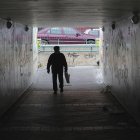 Túnel que une la calle de la Vía con la calle de la Salud.- J.M. LOSTAU