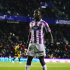 Amath, jugador del Real Valladolid durante un encuentro
