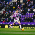 Escudero, jugador del Real Valladolid durante un encuentro