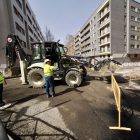 Obras en la red de calor en el barrio de Villa del Prado