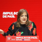 La vallisoletana Iratxe García, eurodiputada y presidenta de la Alianza Progresista de S&D, en la inauguración de la Convención Política del PSOE 'Impulso de país'. RAÚL GONZÁLEZ