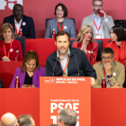 Óscar Puente en la reunión del Comité Federal del PSOE