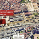 Ubicación de la futura estación de autobuses de Valladolid