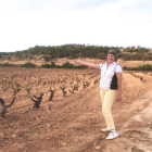 María Martí Fluxá tiene cuatro hectáreas de viñedo en Quintana del Pidio, en la provincia de Burgos.