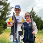 Diego Pesquera y Andrea Valsero tiradores vallisoletanos  para el europeo de Compak Sporting.