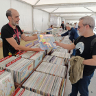 Cesar de la tienda Discos Arpegio de Valencia en la Feria Internacional del Disco