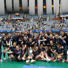 El Caja Rural Aula posa eufórico tras meterse en su tercera final copera.