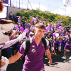 Arnu a su llegada a Zorrilla el pasado sábado