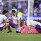Pezzolano se abraza a Masip.