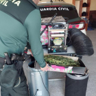 Materiales intervenidos por la Guardia Civil