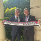 Pedro Sánchez y Óscar Puente celebran el ascenso del Real Valladolid