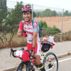 El ciclista Guillermo Prieto en una de sus rutas por Castilla y León