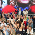La ministra de Igualdad, Ana Redondo, durante el mitin del PSOE en Valladolid.